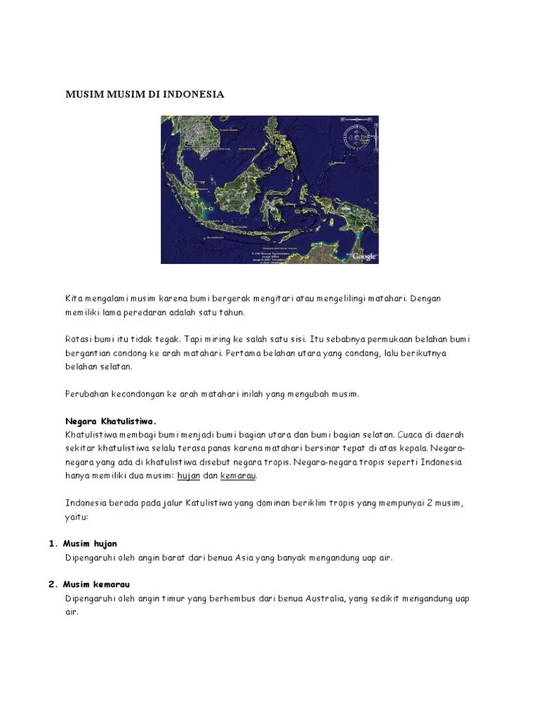 Musim Musim Di Indonesia | PDF