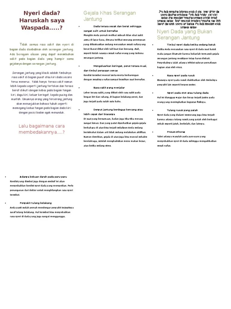 3.pamflet Nyeri Dada | PDF