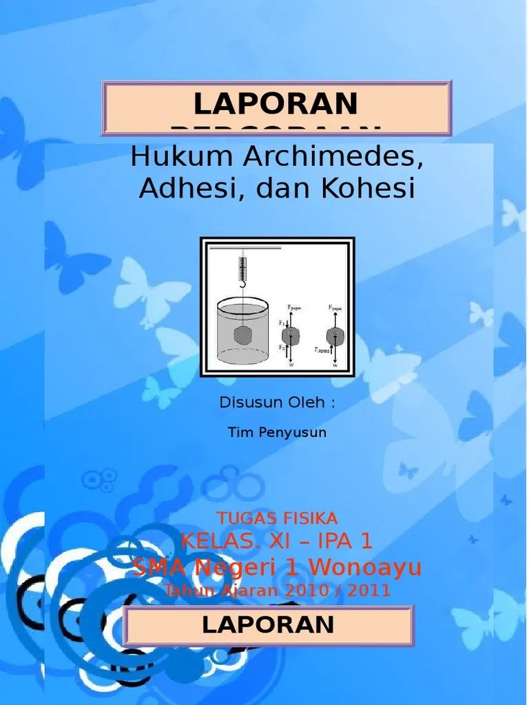 Fisika Percobaan Hukum Archimedes Dan Kapilaritas | PDF