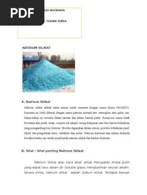 Tugas Natrium Silikat | PDF