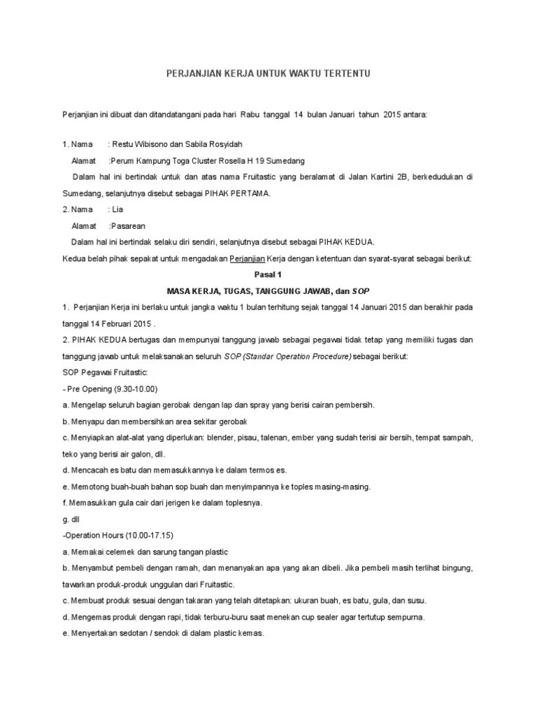 Contoh Surat Tugas Satpam - Contoh Surat