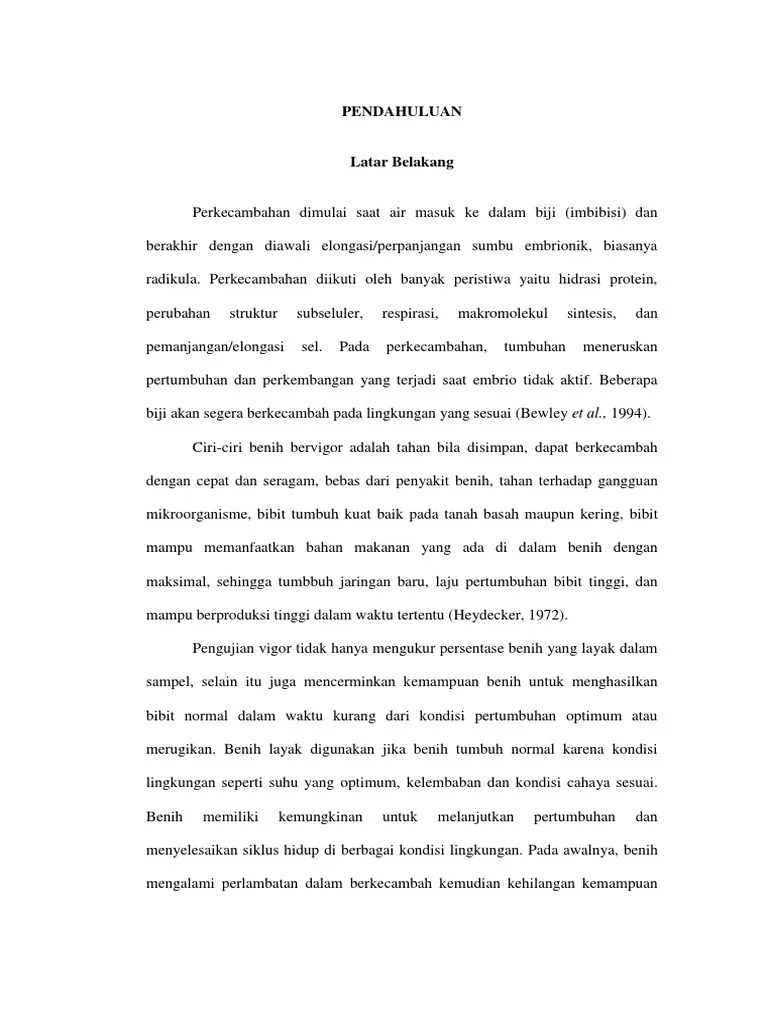 Perkecambahan Benih | PDF