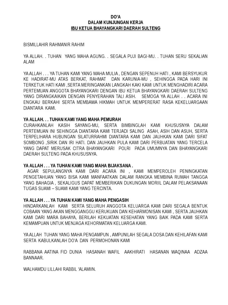 Kumpulan Contoh Doa Penutup Acara Arisan - Kumpulan Contoh Teks MC