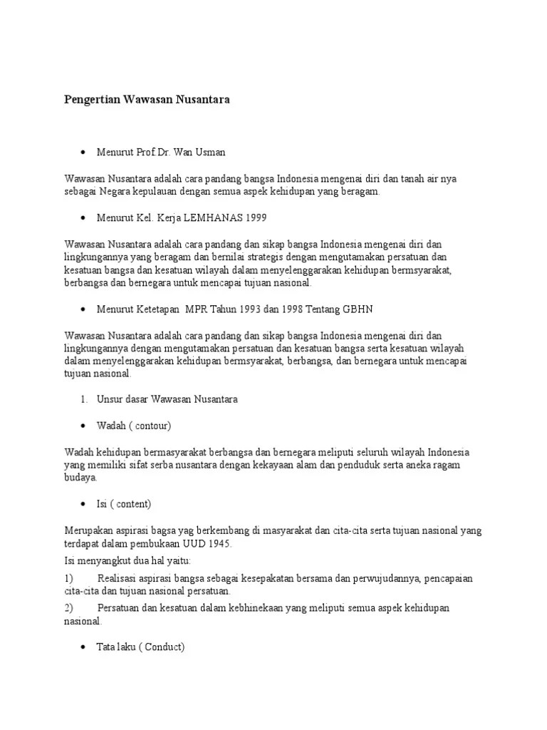 Wawasan Nusantara | PDF