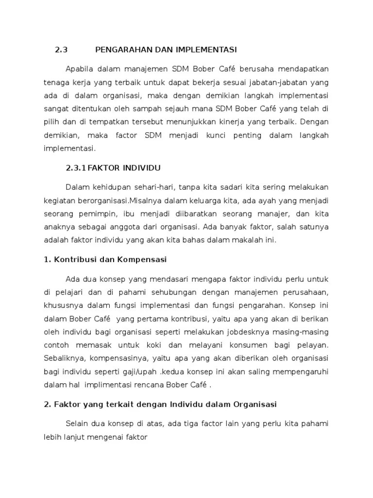 Kontribusi Dan Kompensasi | PDF
