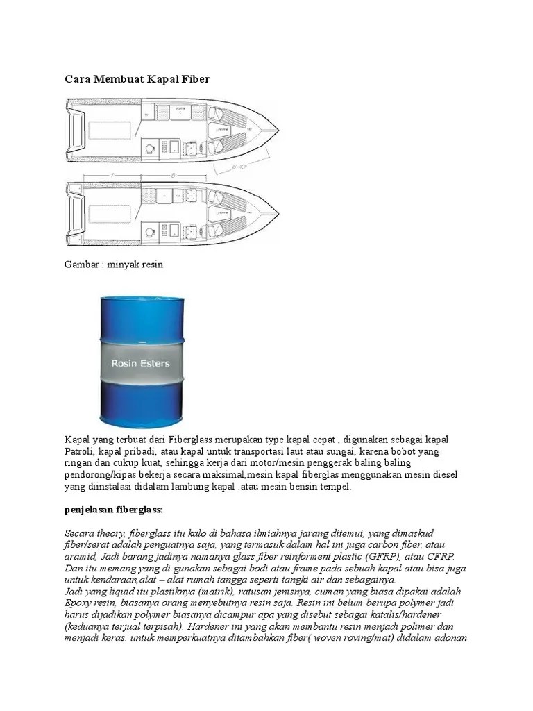 Cara Membuat Kapal Fiber | PDF