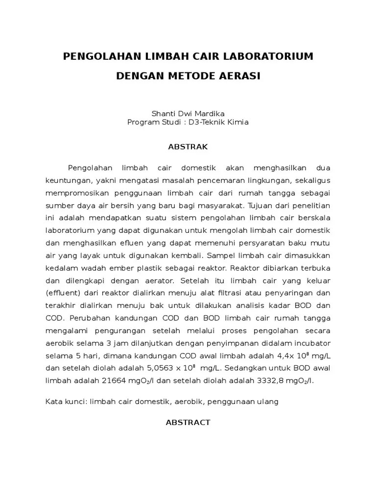 Laporan Aerasi | PDF
