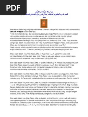 Terjemah Matan Kitab Tijan Ad-Darori | PDF