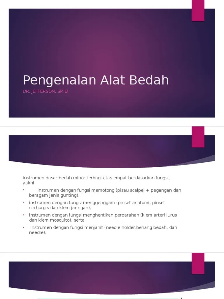 Pengenalan Alat Bedah | PDF