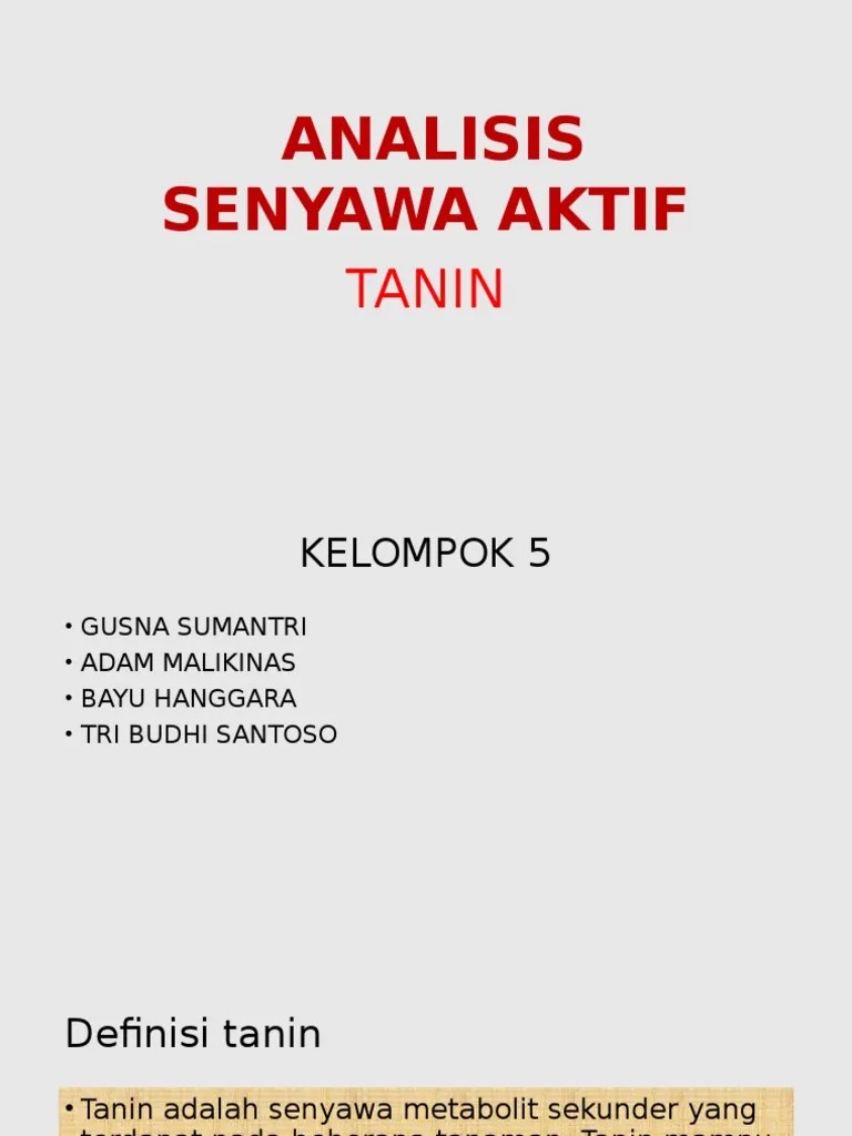 Tanin | PDF
