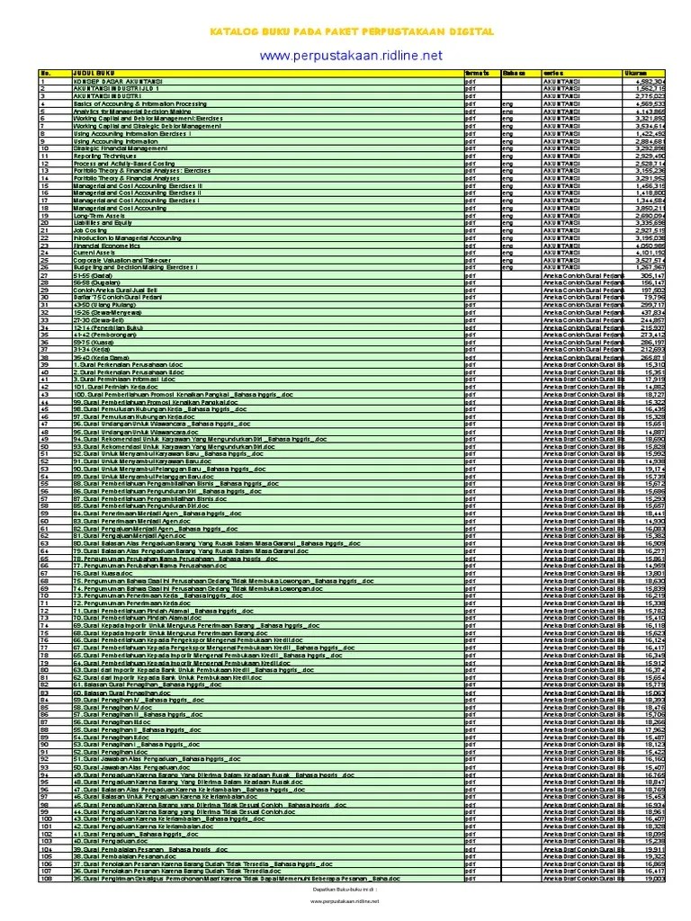 Perpustakaan Digital Ridline | PDF | Layanan Kencan Online | Modal Kerja
