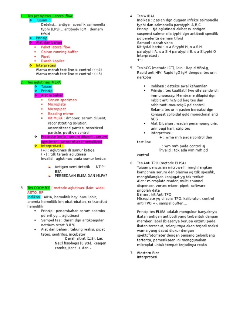 Tes Presipitasi Lateral Flow | PDF