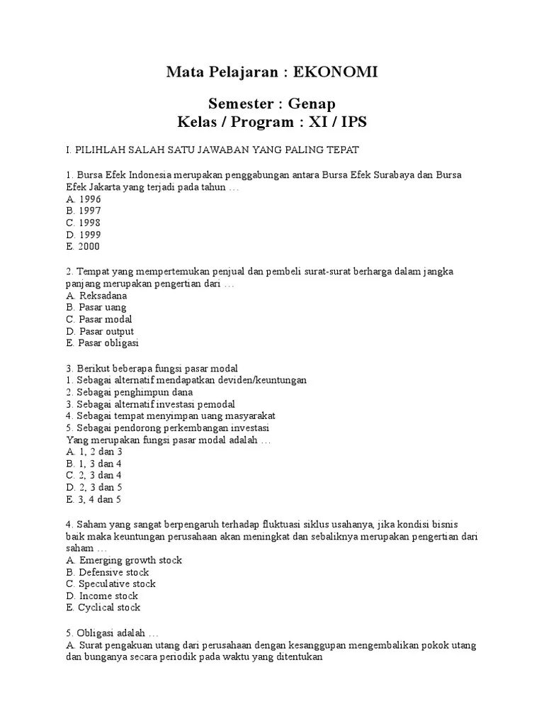 Perbedaan Pasar Uang Dan Pasar Modal Dalam Bentuk Tabel - Seputar Bentuk