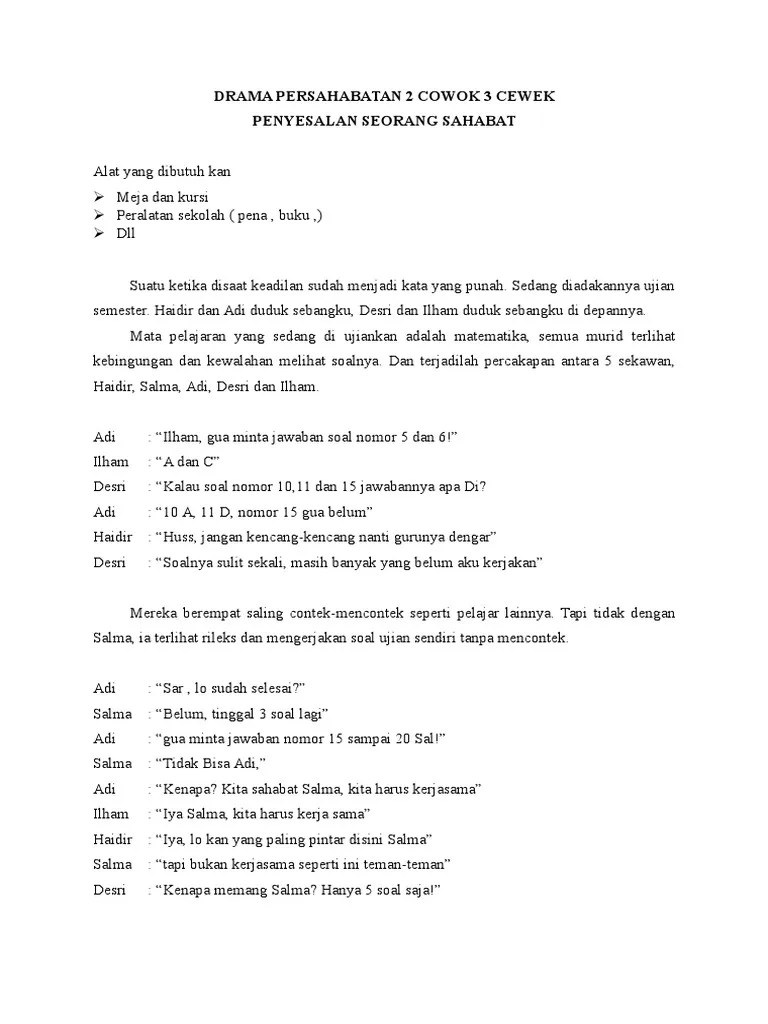 Drama Persahabatan 2 Cowok 3 Cewek | PDF