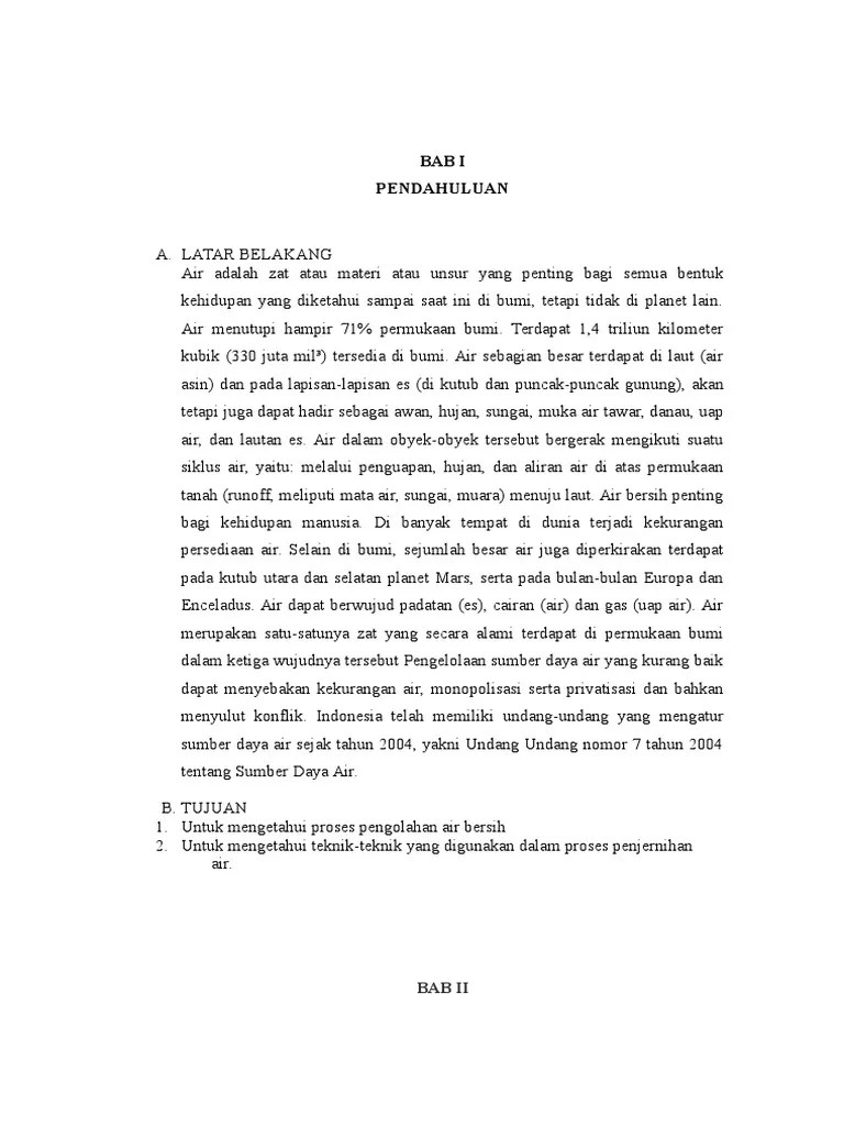 Penjernihan Air | PDF