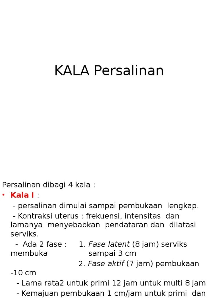 KALA Persalinan | PDF