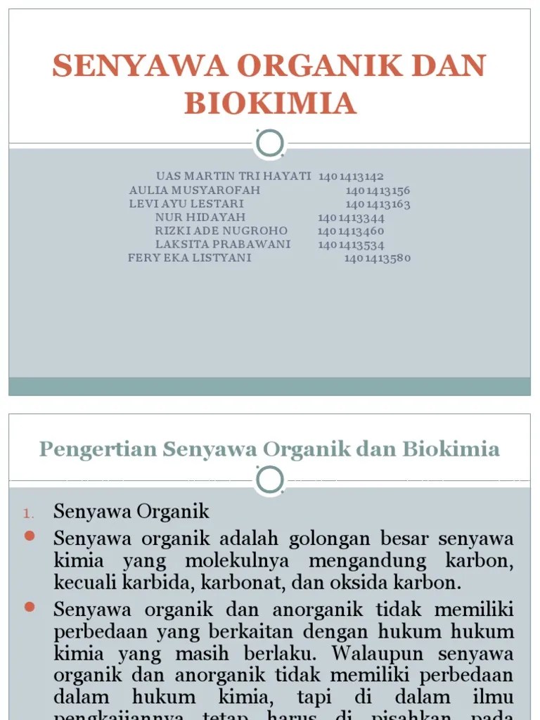Apa Itu Senyawa Organik – Dengan