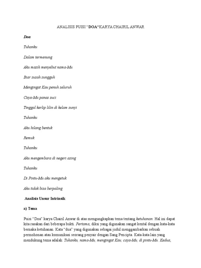 Analisis Puisi | PDF