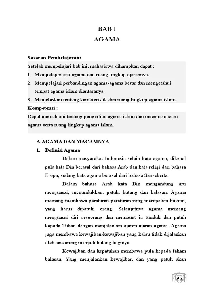 Buku Ajar Agama Islam Word EDIT | PDF