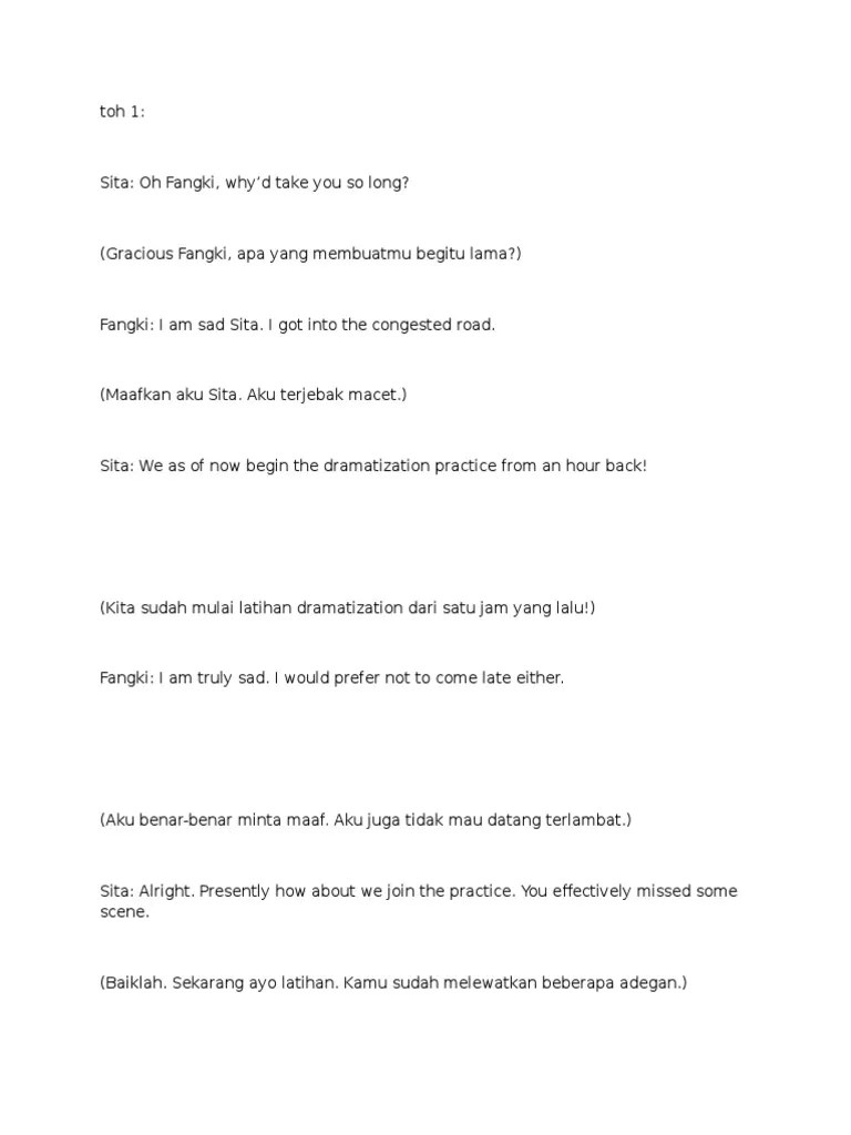 Percakapan 1 | PDF | Bahasa Indonesia | Rupiah Indonesia