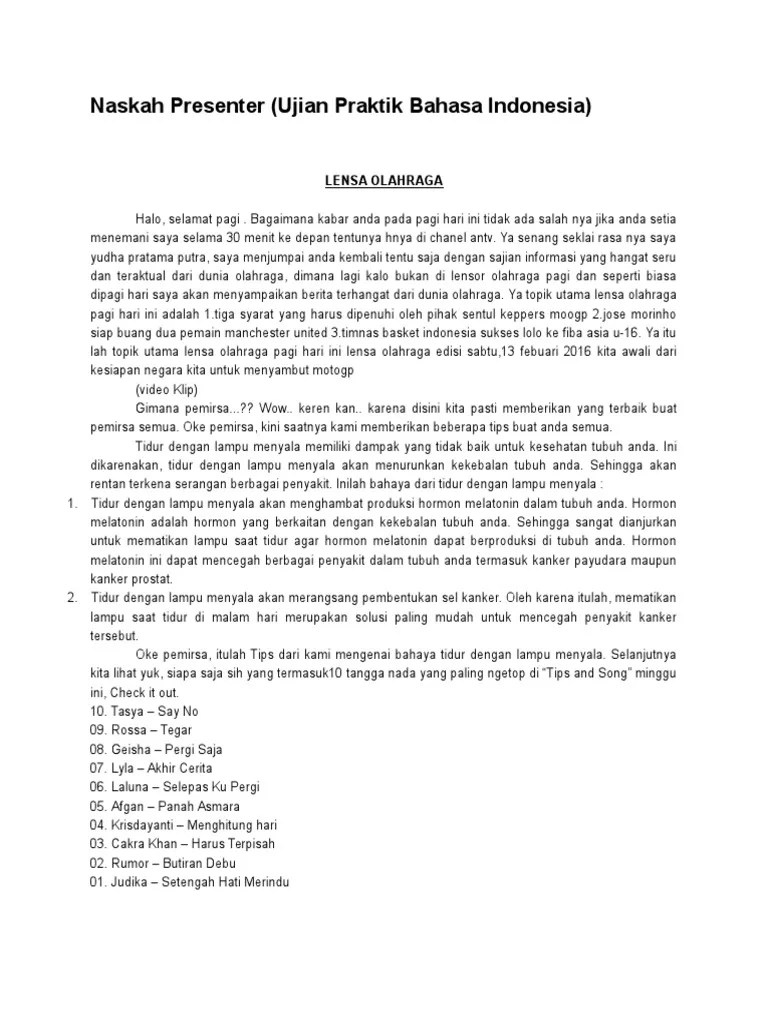 Naskah Presenter | PDF