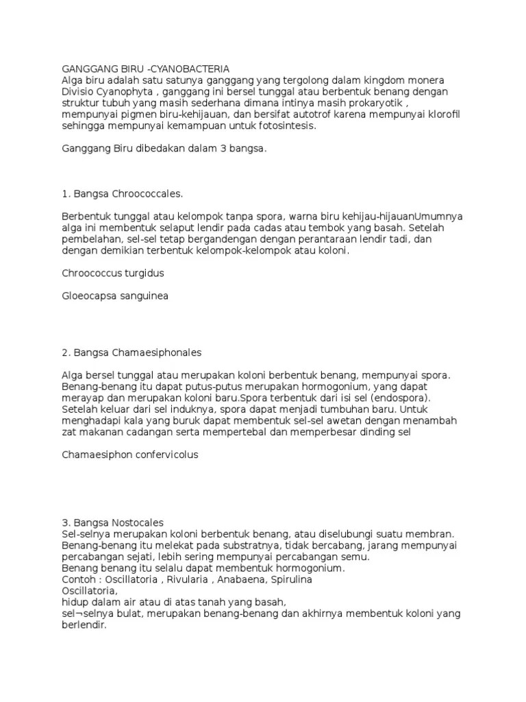 Ganggang Biru | PDF