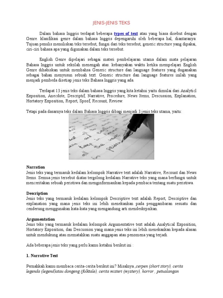 Contoh Teks Narrative Mitos Bahasa Inggris - Berbagai Teks Penting