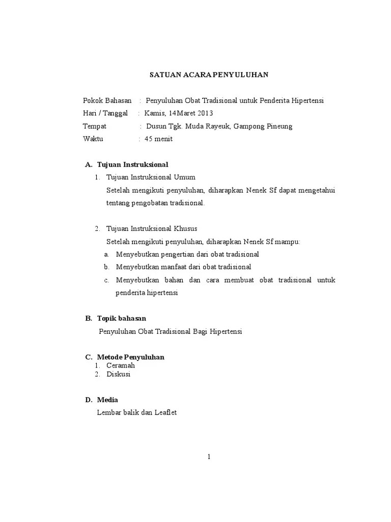 Sap Obat Tradisional | PDF