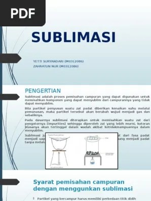 SUBLIMASI | PDF