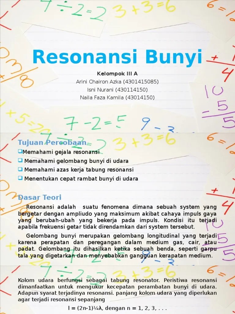 Resonansi Bunyi | PDF