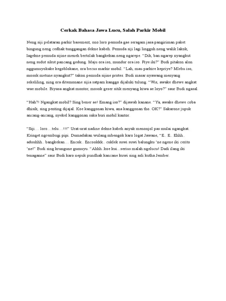 Cerkak Bahasa Jawa Pendidikan : Cerkak itu ya sama saja dengan cerita  pendek, tetapi khusus bahasa jawa. - Nikronu