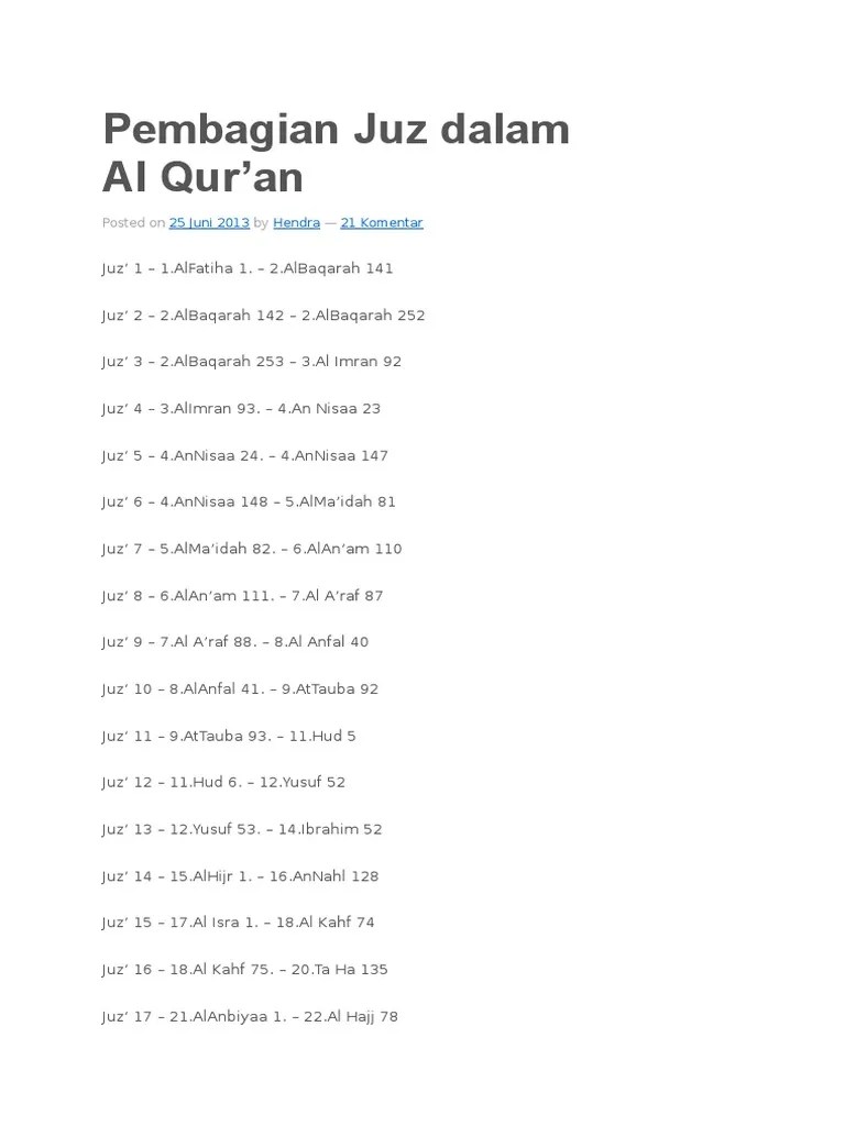 Al Quran Juz 15 - Nusagates