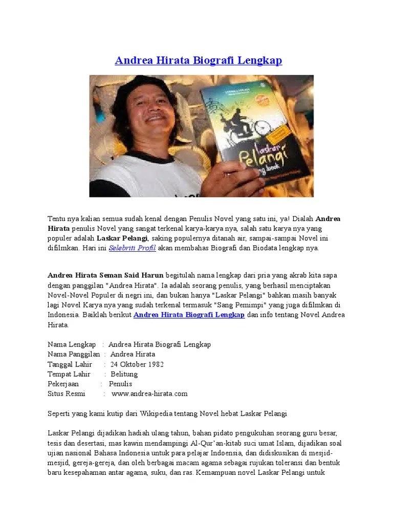 Novel Novel Andrea Hirata » Greatnesia