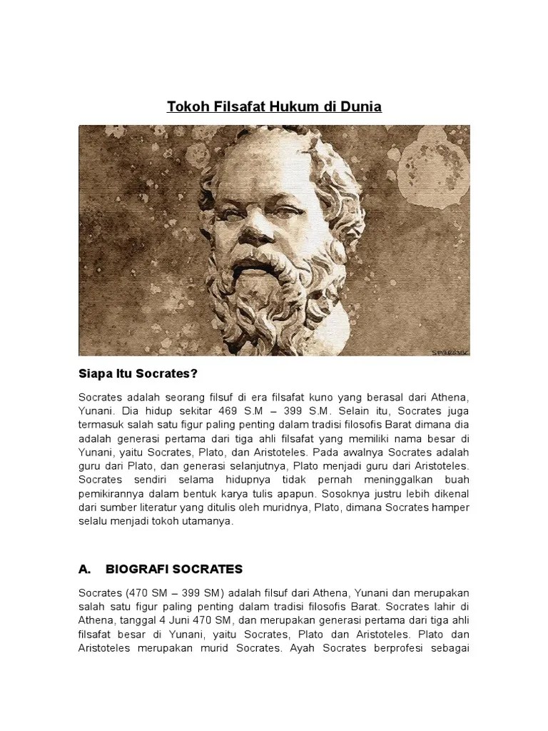 Tokoh Filsafat Hukum Di Dunia | PDF