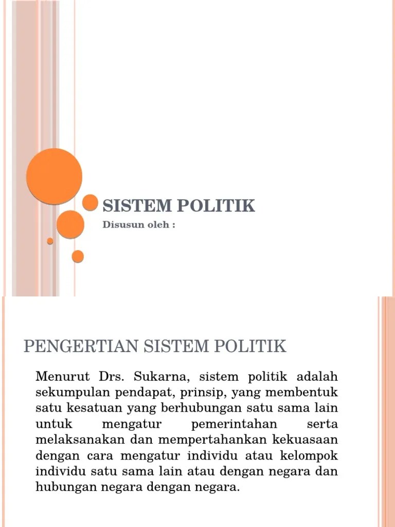 Sistem Politik | PDF