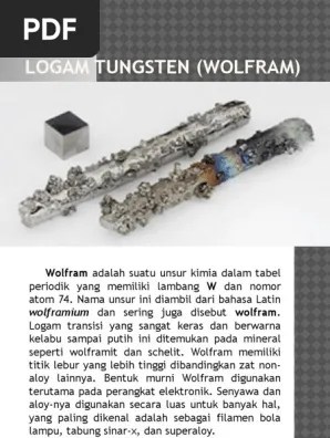 LOGAM TUNGSTEN (WOLFRAM) Rahmadan Xi Kimia Industri r2 | PDF
