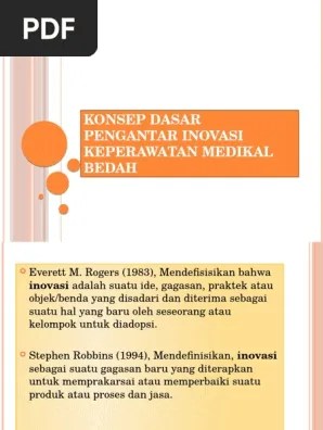 Konsep Dasar Inovasi | PDF