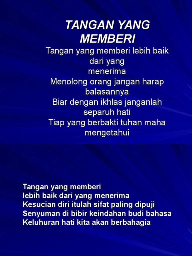 Tangan Yang Memberi 1 | PDF
