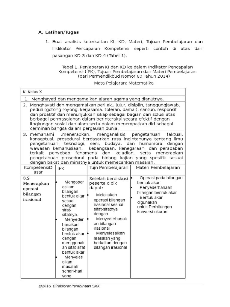 LK 02-NURYATI (ANALISIS MATERI PEMBELAJARAN Ada 3 Tabel IPK, Mulok,  Pramuka) | PDF