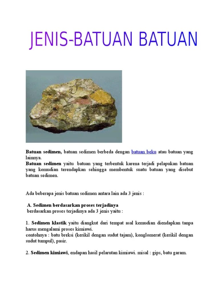 Batuan Sedimen | PDF
