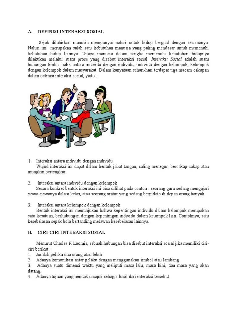Definisi Interaksi Sosial | PDF