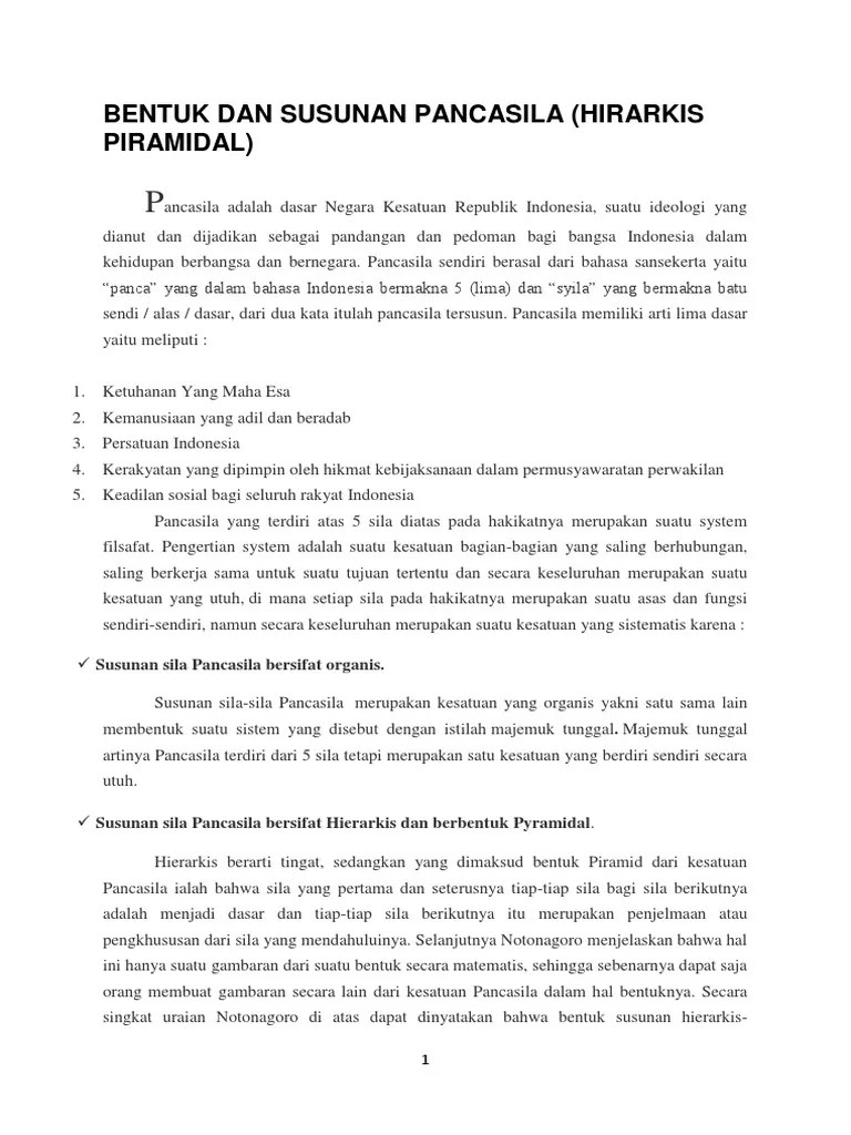 Makalah Pancasila UTS | PDF
