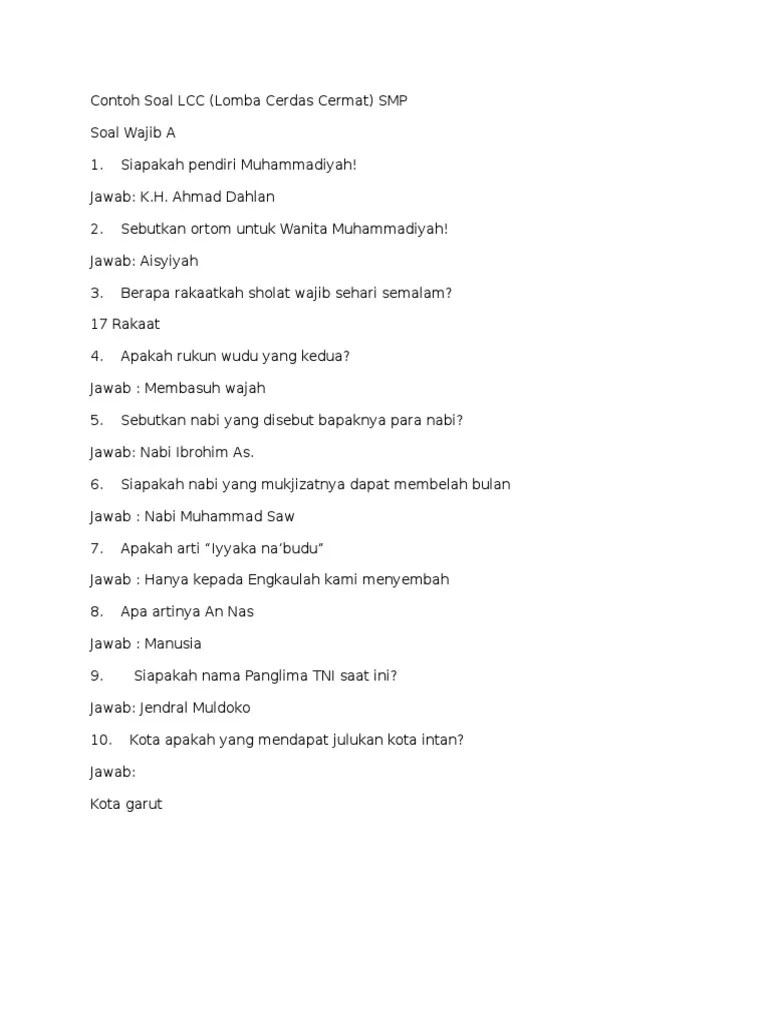 Contoh Soal LCC | PDF