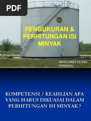 Pengukuran Perhitungan Volume Minyak Standard Di Tangki Darat | PDF