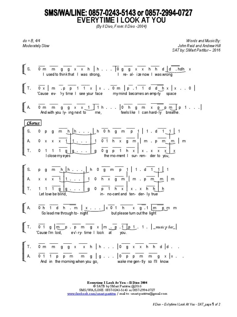 Il Divo - Everytime I Look at You - SAT | Songs | Leisure