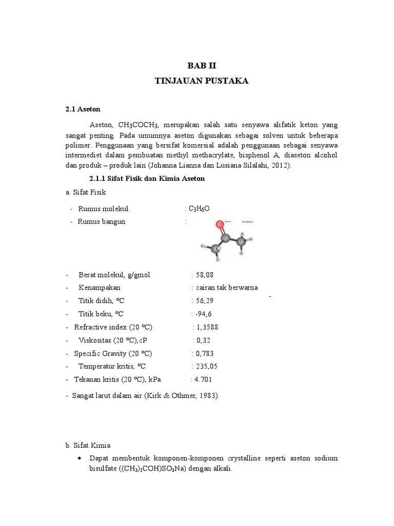 Bab II Aseton | PDF