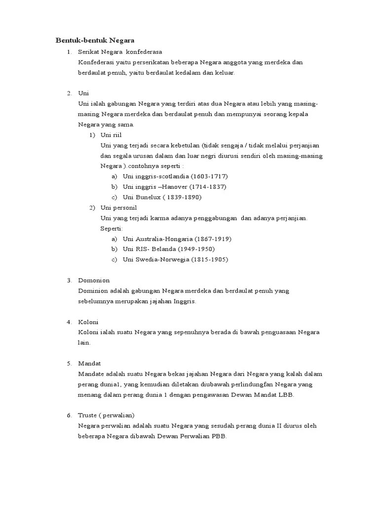 Bentuk Pemerintahan PKN | PDF