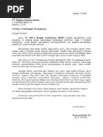 Surat Perkenalan Perusahaan | PDF