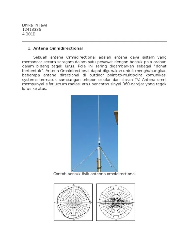 Contoh Antena Omni Dan Directional - ANTENA BARU