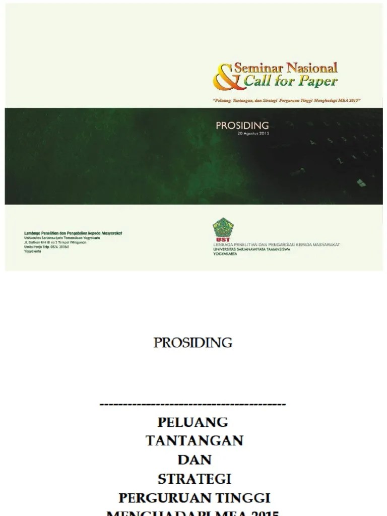 Full Prosiding SemNas Dan CFP UST - 2015 | PDF